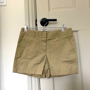 NWT J. Crew Khaki Chino Shorts